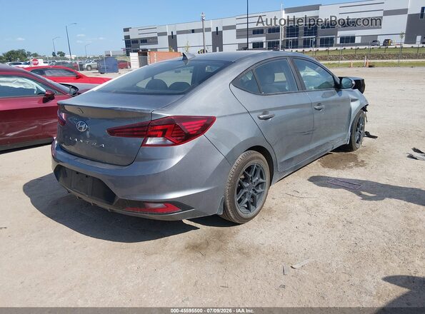KMHD84LFXKU797446 2019 HYUNDAI ELANTRA Gray Rear right