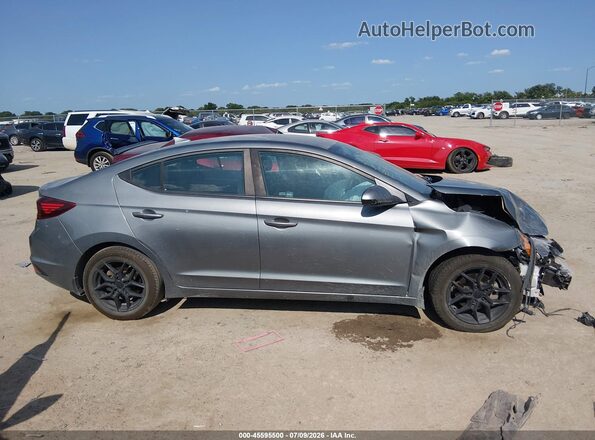 KMHD84LFXKU797446 2019 HYUNDAI ELANTRA Gray Rear interior view