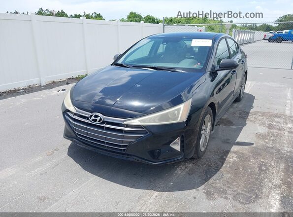 KMHD84LFXKU831658 2019 HYUNDAI ELANTRA Black Przód lewy