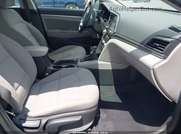 KMHD84LFXKU831658 2019 HYUNDAI ELANTRA Black Widok wnętrza z przodu