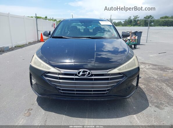 KMHD84LFXKU831658 2019 HYUNDAI ELANTRA Black Widok zestawu wskaźników