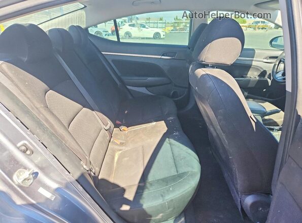 KMHD84LFXKU836293 2019 HYUNDAI ELANTRA Gray Rear seats view