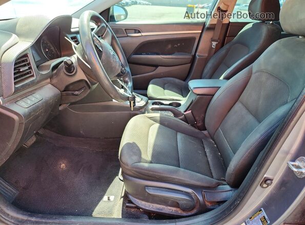 KMHD84LFXKU836293 2019 HYUNDAI ELANTRA Gray Front interior view