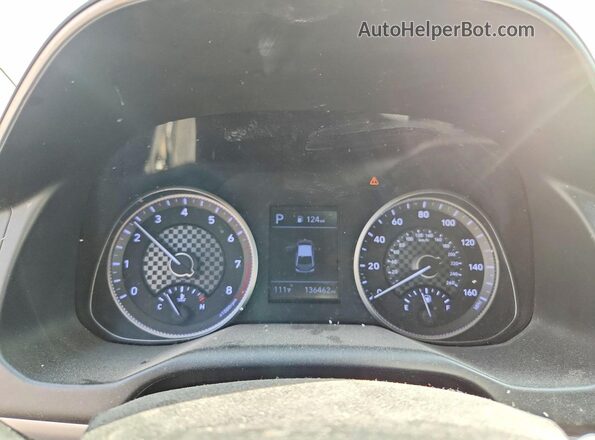KMHD84LFXKU836293 2019 HYUNDAI ELANTRA Gray Instrument cluster view