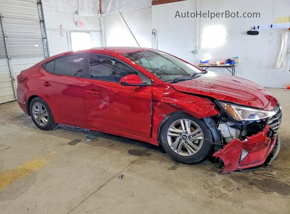 KMHD84LFXKU837993 2019 HYUNDAI ELANTRA Red Delantero derecho