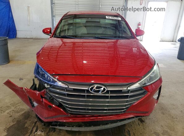 KMHD84LFXKU837993 2019 HYUNDAI ELANTRA Red Vista frontal