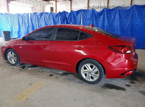 KMHD84LFXKU837993 2019 HYUNDAI ELANTRA Red Trasero izquierdo