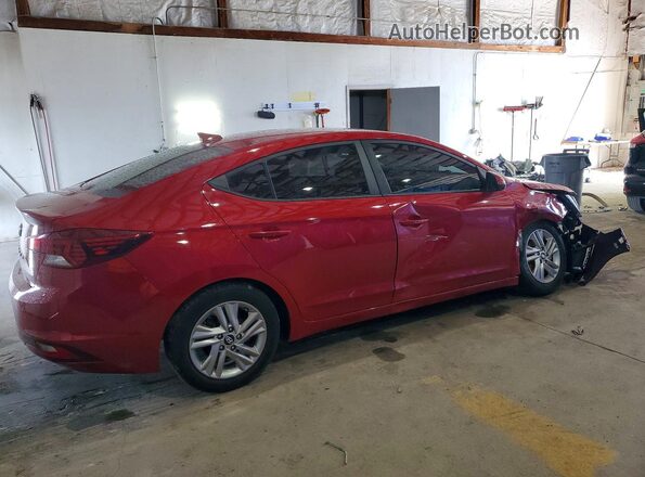 KMHD84LFXKU837993 2019 HYUNDAI ELANTRA Red Trasero derecho