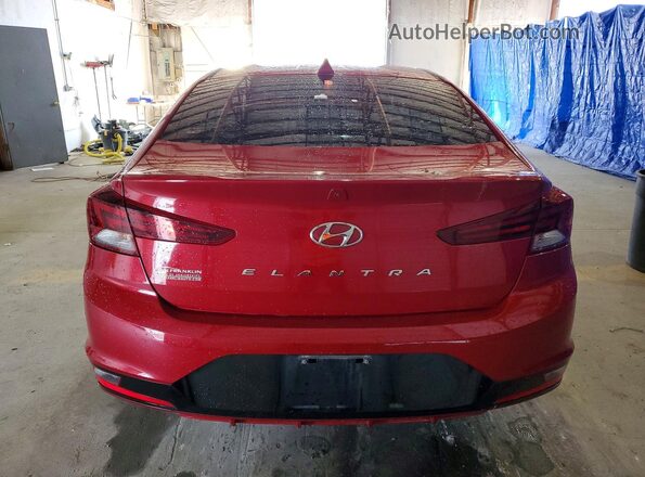 KMHD84LFXKU837993 2019 HYUNDAI ELANTRA Red Vista trasera