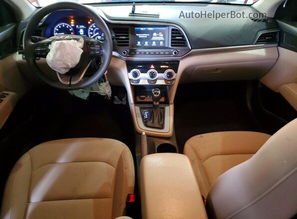 KMHD84LFXKU837993 2019 HYUNDAI ELANTRA Red Vista del salpicadero