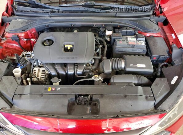 KMHD84LFXKU837993 2019 HYUNDAI ELANTRA Red Vista interior trasera