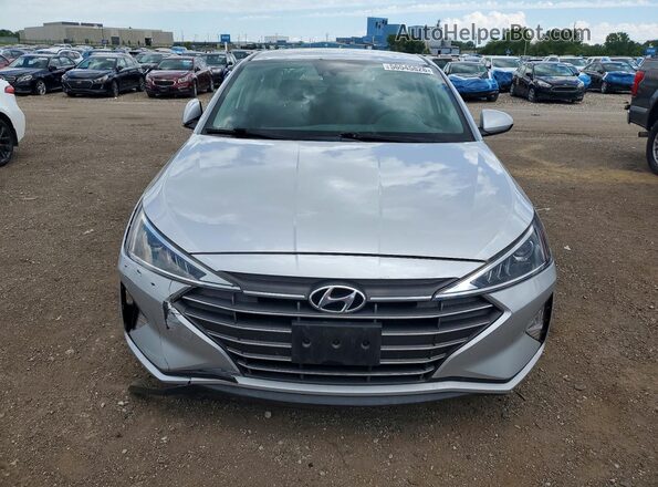 KMHD84LFXKU874901 2019 HYUNDAI ELANTRA Серебряный Вид спереди