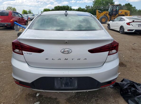 KMHD84LFXKU874901 2019 HYUNDAI ELANTRA Серебряный Вид сзади