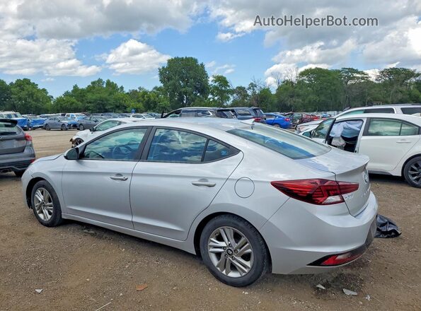 KMHD84LFXKU874901 2019 HYUNDAI ELANTRA Серебряный Задняя левая четверть