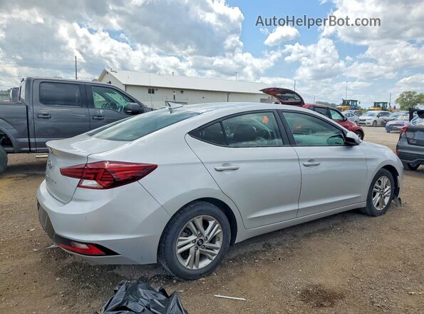 KMHD84LFXKU874901 2019 HYUNDAI ELANTRA Серебряный Задняя правая четверть