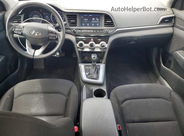 KMHD84LFXKU874901 2019 HYUNDAI ELANTRA Серебряный Вид панели приборов
