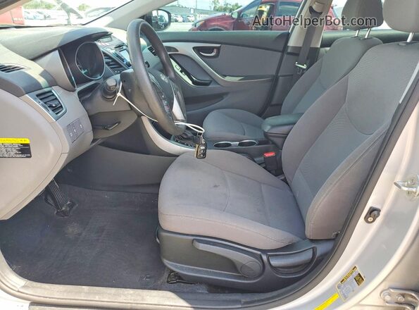 KMHDH4AE0GU501674 2016 HYUNDAI ELANTRA Silver Vista interior delantera