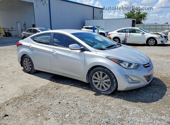 KMHDH4AE0GU501674 2016 HYUNDAI ELANTRA Silver Delantero derecho