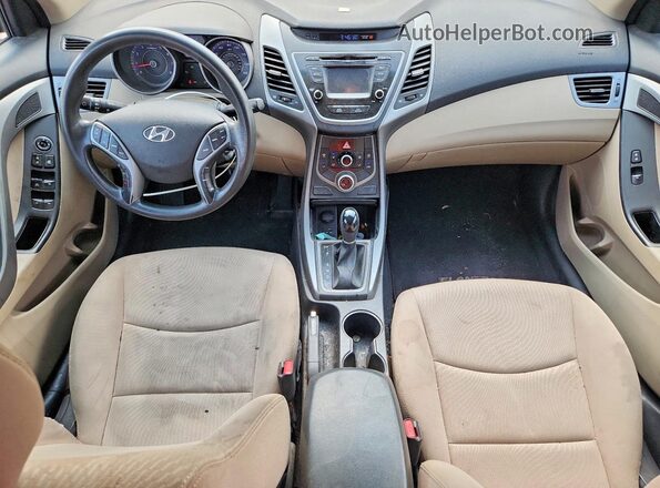 KMHDH4AE0GU517888 2016 HYUNDAI ELANTRA Red Dashboard view