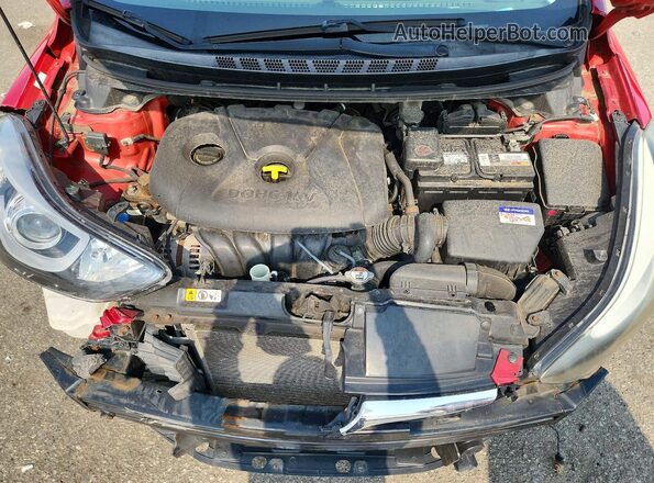 KMHDH4AE0GU517888 2016 HYUNDAI ELANTRA Red Rear interior view