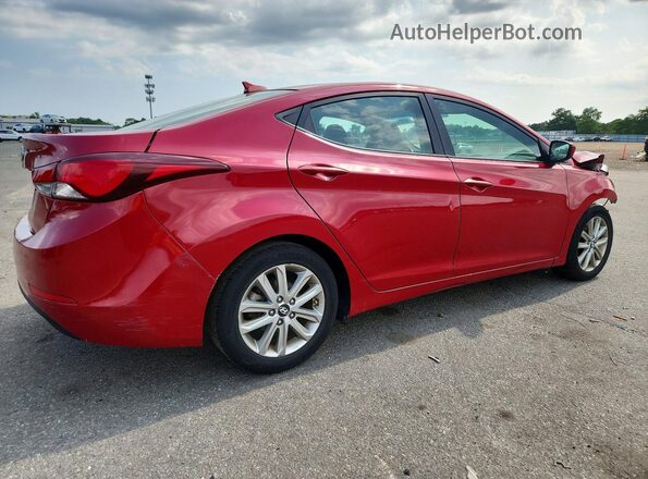 KMHDH4AE0GU517888 2016 HYUNDAI ELANTRA Red Rear right