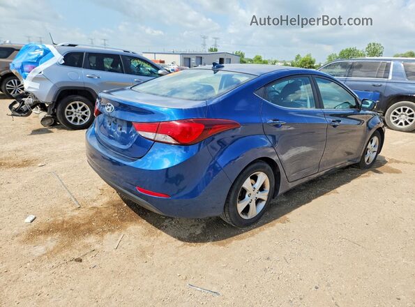 KMHDH4AE0GU528177 2016 HYUNDAI ELANTRA Blue Rear right
