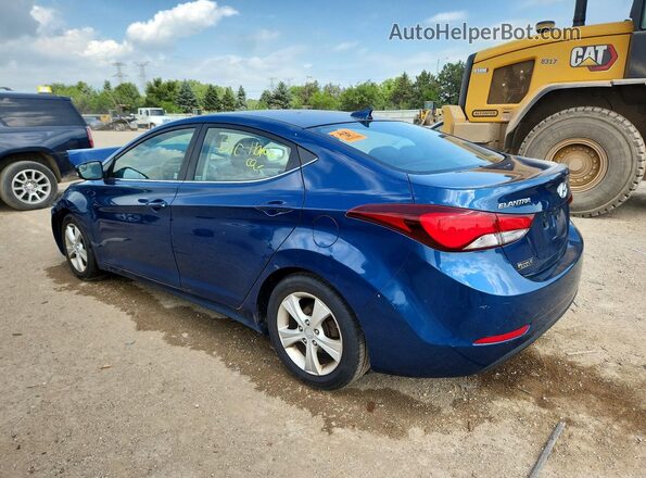 KMHDH4AE0GU528177 2016 HYUNDAI ELANTRA Blue Rear left