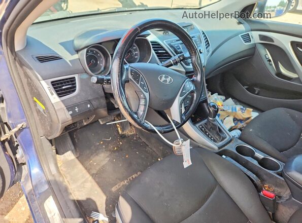 KMHDH4AE0GU528177 2016 HYUNDAI ELANTRA Blue Dashboard view