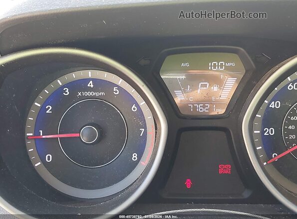 KMHDH4AE0GU584605 2016 HYUNDAI ELANTRA Blue Հետևի նստատեղերի տեսք