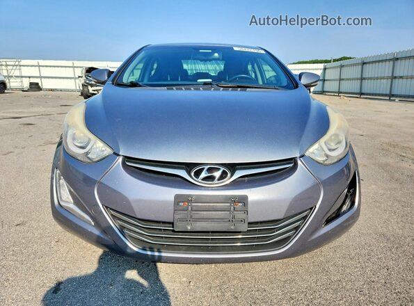 KMHDH4AE0GU586371 2016 HYUNDAI ELANTRA Gray წინა ხედი