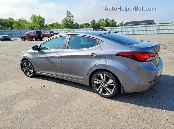 KMHDH4AE0GU586371 2016 HYUNDAI ELANTRA Gray უკანა მარცხენა