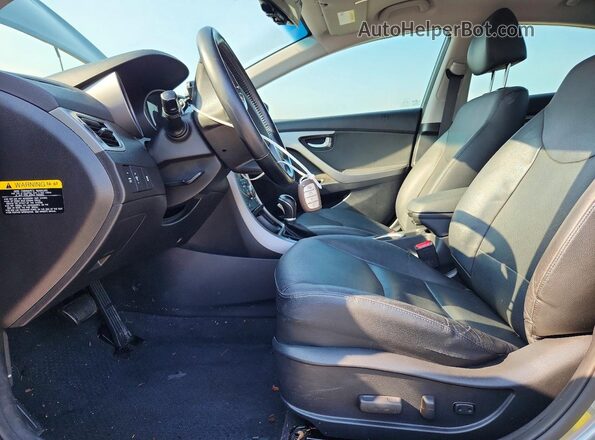 KMHDH4AE0GU586371 2016 HYUNDAI ELANTRA Gray წინა სალონის ხედი