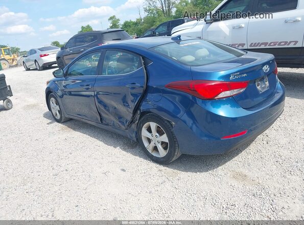 KMHDH4AE0GU603072 2016 HYUNDAI ELANTRA Blue უკანა მარცხენა