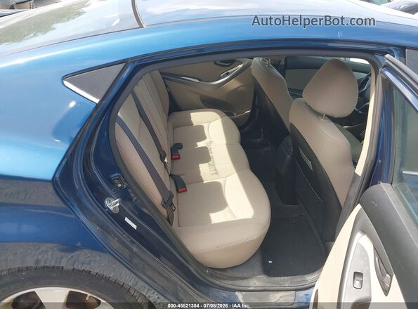 KMHDH4AE0GU603072 2016 HYUNDAI ELANTRA Blue VIN კოდის სტიკერის ხედი