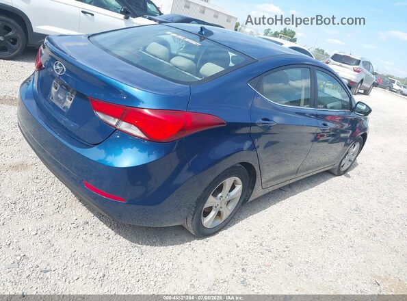 KMHDH4AE0GU603072 2016 HYUNDAI ELANTRA Blue უკანა მარჯვენა