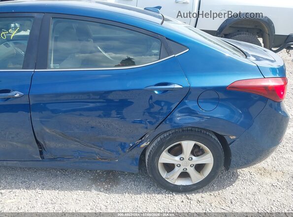 KMHDH4AE0GU603072 2016 HYUNDAI ELANTRA Blue წინა ხედი