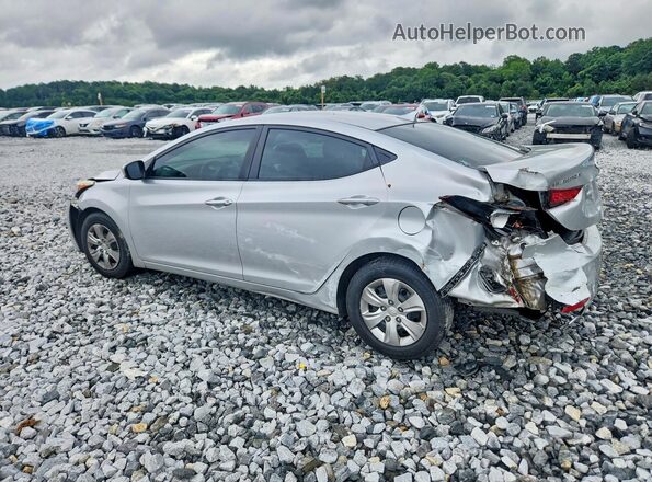 KMHDH4AE1GU483685 2016 HYUNDAI ELANTRA Silver Rear left