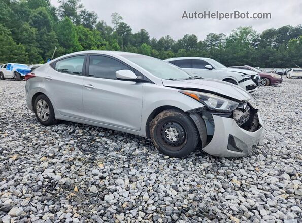 KMHDH4AE1GU483685 2016 HYUNDAI ELANTRA Silver Front right