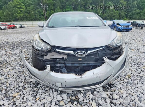 KMHDH4AE1GU483685 2016 HYUNDAI ELANTRA Silver Front view