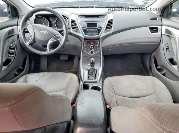 KMHDH4AE1GU489213 2016 HYUNDAI ELANTRA Blue წინა პანელის ხედი