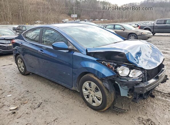 KMHDH4AE1GU489213 2016 HYUNDAI ELANTRA Blue წინა მარჯვენა