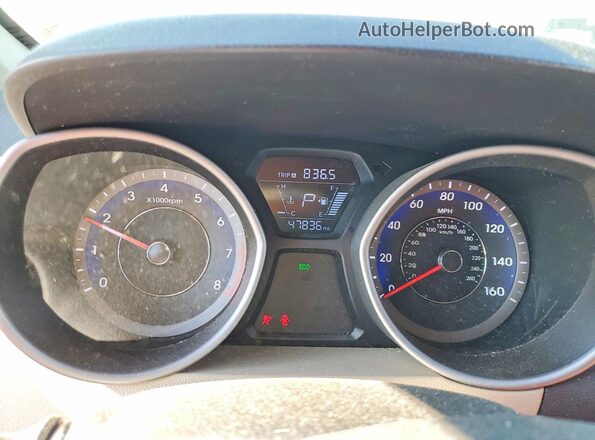 KMHDH4AE1GU491317 2016 HYUNDAI ELANTRA Красный Вид щитка приборов