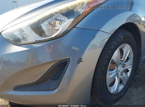 KMHDH4AE1GU531508 2016 HYUNDAI ELANTRA Silver Front view