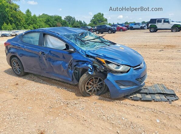 KMHDH4AE1GU545795 2016 HYUNDAI ELANTRA Blue Przód prawy