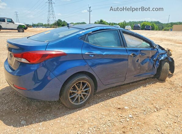 KMHDH4AE1GU545795 2016 HYUNDAI ELANTRA Blue Tył prawy