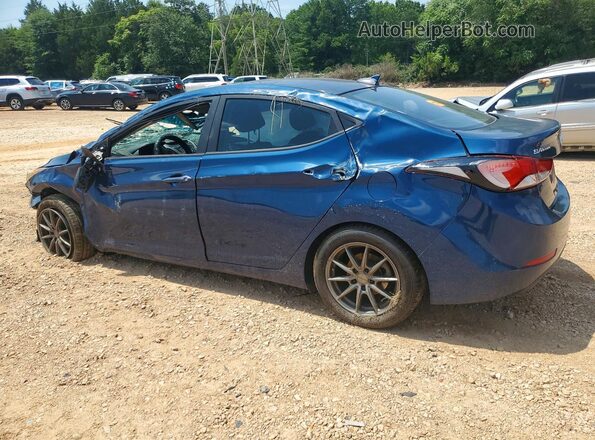 KMHDH4AE1GU545795 2016 HYUNDAI ELANTRA Blue Tył lewy