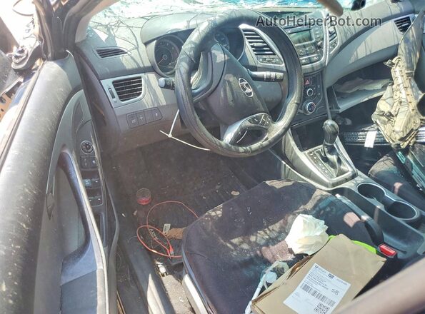 KMHDH4AE1GU545795 2016 HYUNDAI ELANTRA Blue Widok deski rozdzielczej