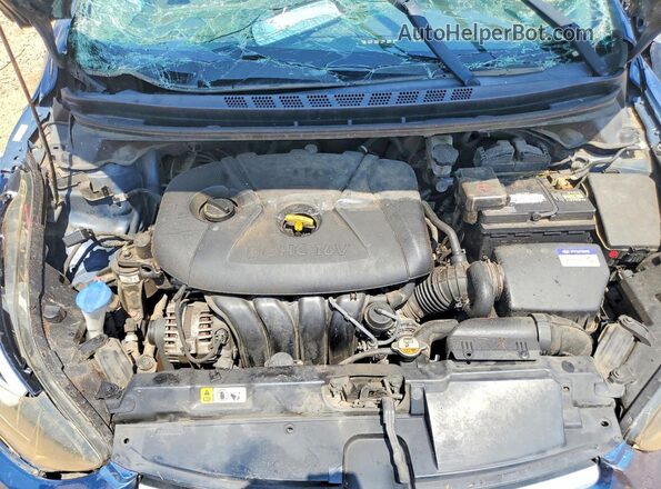 KMHDH4AE1GU545795 2016 HYUNDAI ELANTRA Blue Widok wnętrza z tyłu