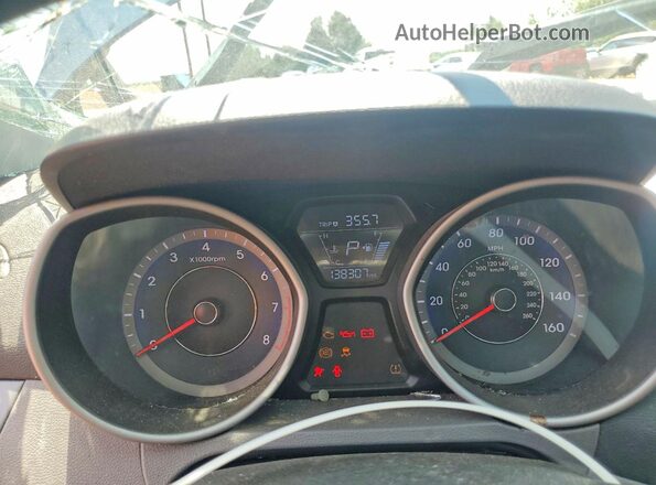 KMHDH4AE1GU545795 2016 HYUNDAI ELANTRA Blue Widok zestawu wskaźników