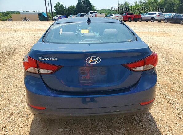 KMHDH4AE1GU545795 2016 HYUNDAI ELANTRA Blue Widok z tyłu